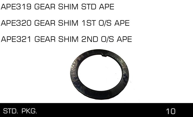 APE321 APE320 APE319 GEAR SHIM STD APE